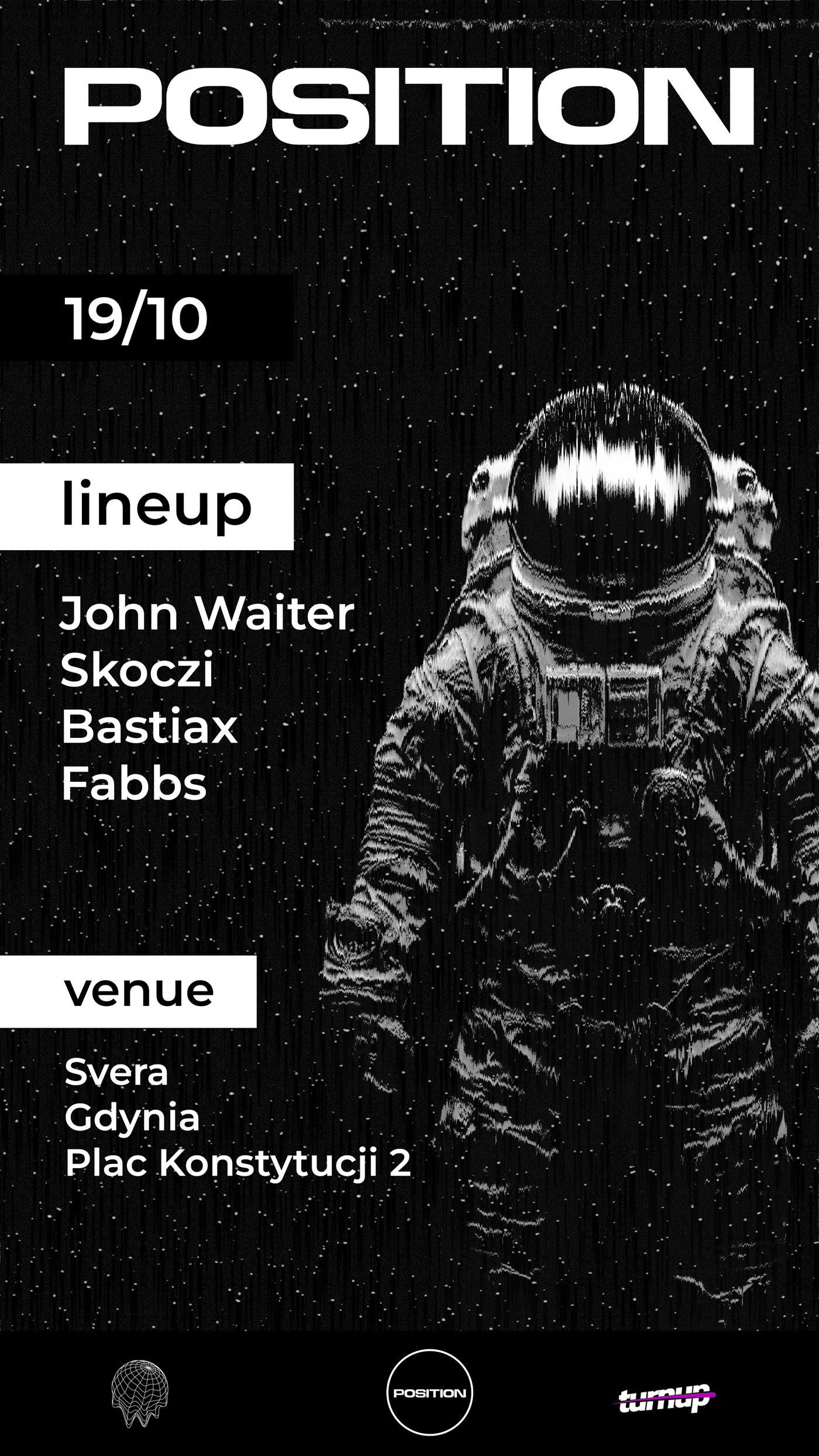 Event Promotion — POSITION — poster, astronaut lineup