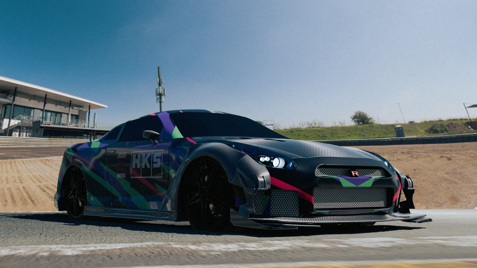Nissan R35 GTR — Racetrack — apex